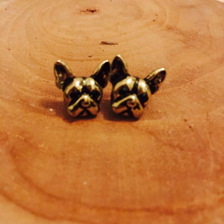 oorhanger, oorbellen, franse bulldog