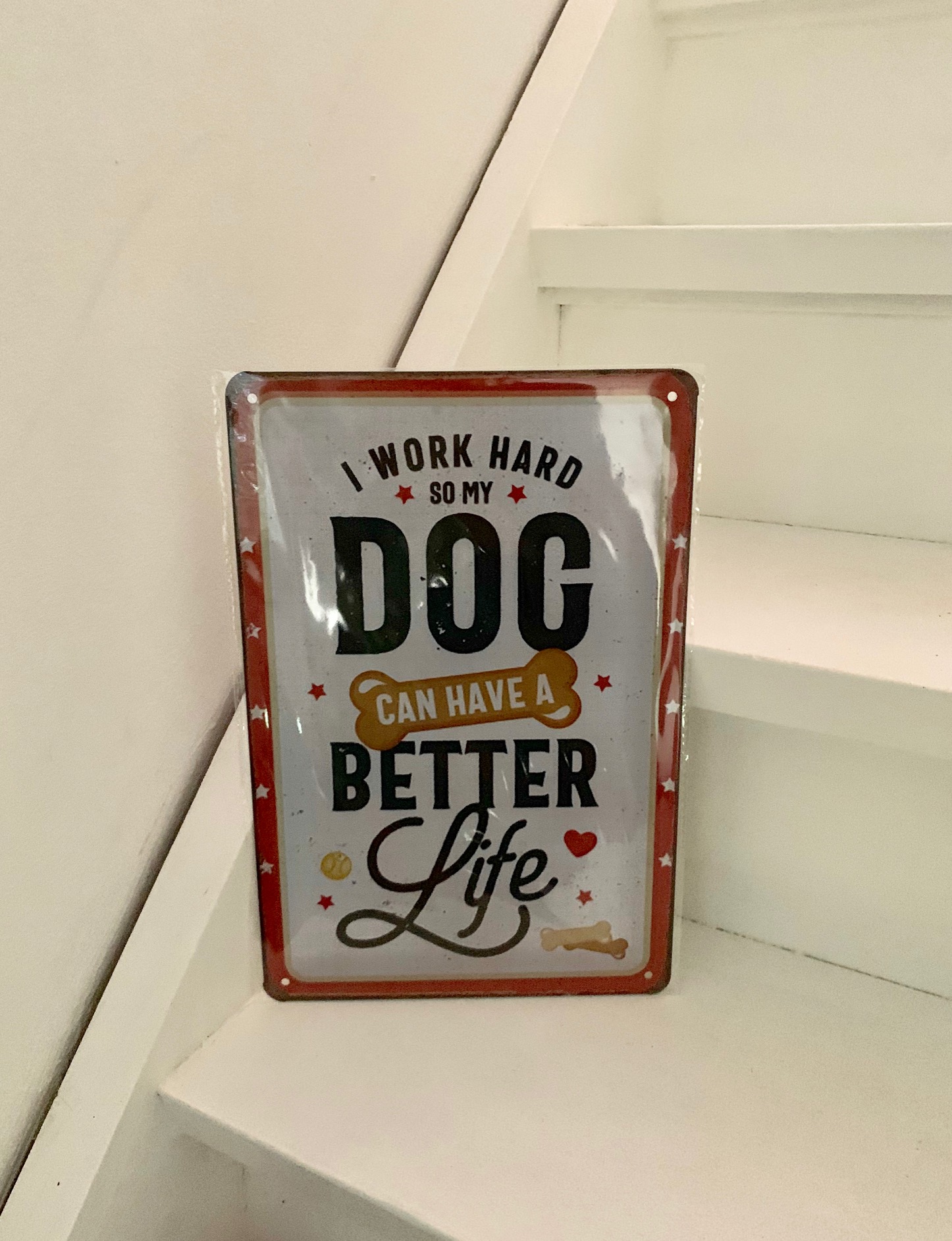 Decoratiebord honden quote